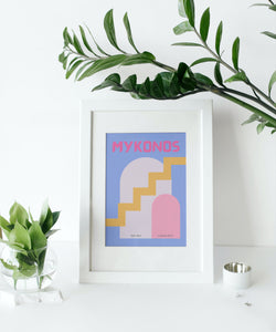 "MYKONOS" Print
